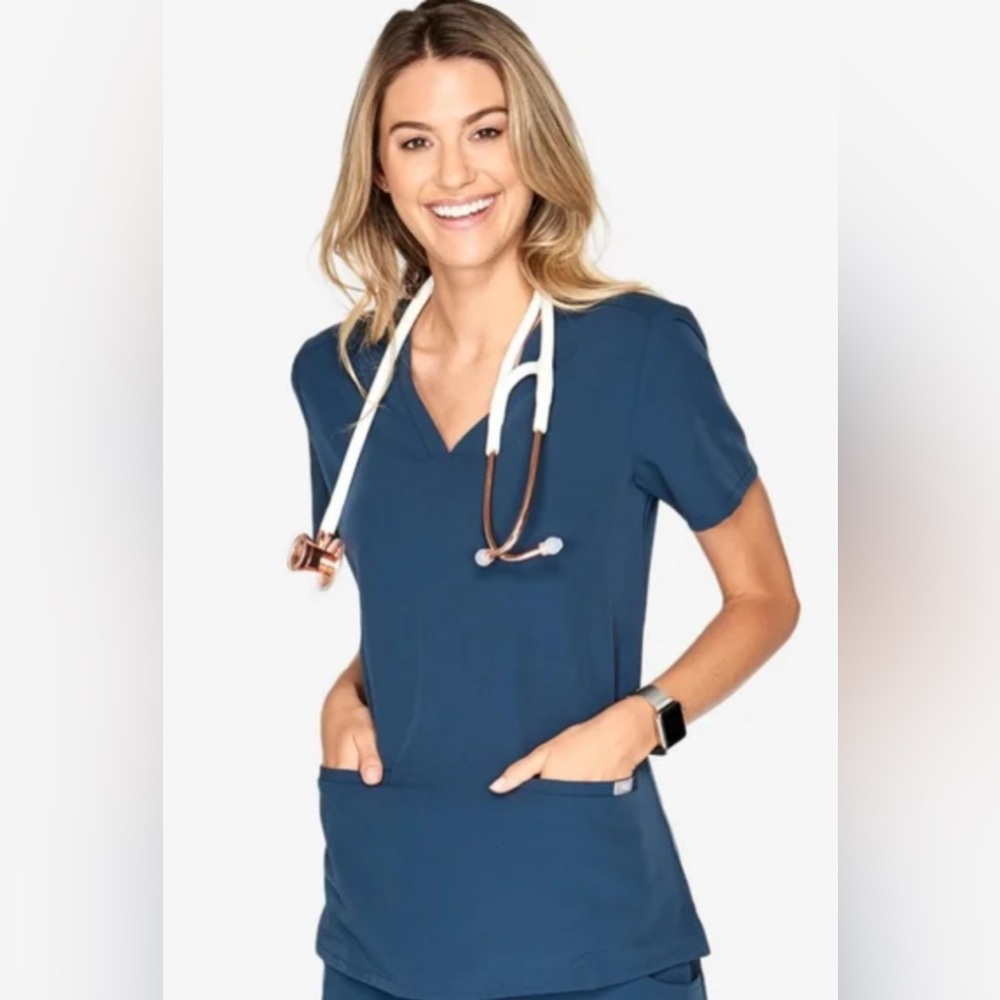 FIGS DARK HARBOR SCRUB SET WITH CASMA SCRUB TOP AND JOGGERS